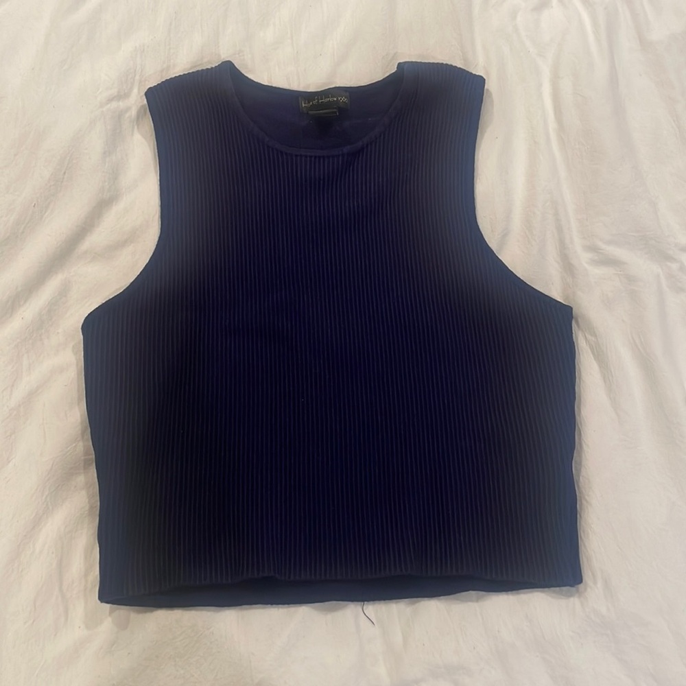 Blue Crop Tank